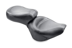 Kawasaki Vulcan 800 One-Piece Motorcycle Seat - Mustang Motorcycle - Standard Touring - Black - `95-`05